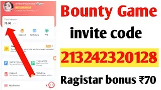 Bounty game ka invite code | bounty game register kaise kare | bounty game register link #bountygame