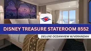 Экскурсия по каюте 8552 в кабине Disney Treasure | Роскошная каюта с видом на океан и верандой | ...