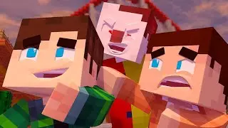 SCARY CLOWN! CHILDREN'S NIGHTMARES IN MINECRAFT (reuploaded by MrHald)