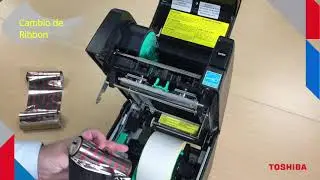 Cambio de Ribbon Impresora de Etiquetas TOSHIBA BA400