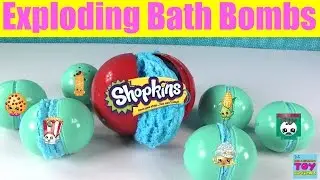 Ugly Exploding Bath Bombs Fizzies With Shopkins Squinkies Surprise Toys | PSToyReviews