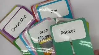 Learning Flash Cards (Brailled) - Vehicles, By Blind in Mind