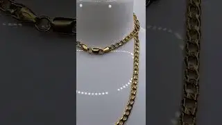 18K purity Cuban chain. The most best seller chain of all time. Size 18 inches. Weight of 6.37g.
