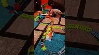 Playing with his Thomas & Friends toys is Matteo's favorite pastime with Tatay
