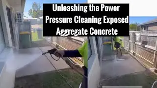 Mould No More: Pressure Cleaning Exposed Aggregate Concrete with Ease!