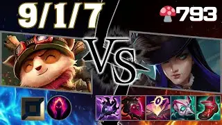🍄793【Challenger/BR】BOT Teemo vs Caitlyn（ティーモ vs ケイトリン）【SN:Arthur Lanches】【Patch25.19】