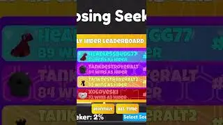 I&rsquo;m #1 on the monthly leaderboard for Roblox mega hide and seek.