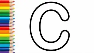 How to Draw Letter C | ABC Drawing for Kids