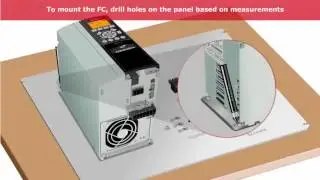 Inverter Danfoss, Lesson 01, FC300 IP21 - installation and connection