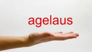 How to Pronounce agelaus - American English