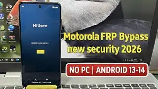 Motorola FRP Bypass Android 13/14 (No PC) 2026 | No Talkback / No Maps /  New Method /