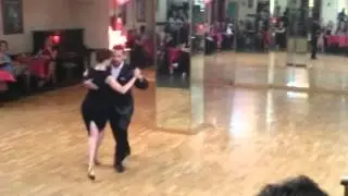 Anayansi Macherel y Alexander Sossa en Milonga El Bul&iacute;n de Madrid
