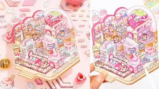 🍭 Sweetest ASMR DIY Ever! Cutting a Kawaii Candy Factory Sticker Sheet 🍬
