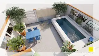 Maquette num&eacute;rique 3D d'un jardin de particulier / Odile MALTHET - Infographe 3D du Paysage