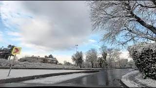ASMR 4K Drive in Istanbul | A Chionophile&rsquo;s Turn Back | First Snow on the Road