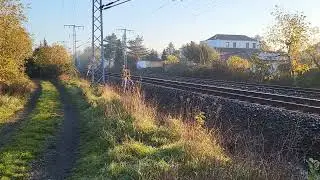 Rottenwarnanlage und die 112 101-1  mit einer RB.