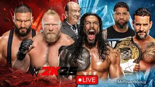 LIVE 🔴 Brock Lesnar vs Roman Reigns vs CM Punk Royal Rumble 2026 | WWE 2K25 Live Gameplay Stream