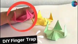 DIY Finger Trap| Easy Anti-stress Origami Toy