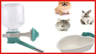 Choco Nose Patented No-Drip Water Bottle/Feeder and Detachable Food Dish Set for Puppies/Toy Breed
