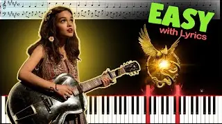 The Ballad of Lucy Gray | EASY piano tutorial + SHEETS & LYRICS