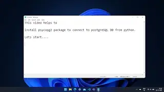 Psycopg2 Installation | Resolve PostgreSQL Psycopg2 Install Error on Windows