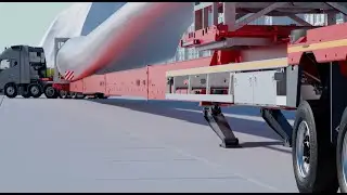 Super Wing Carrier XL | trailer explanation | Wind Turbine Transport