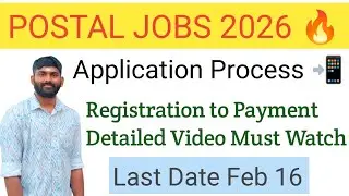 Postal Jobs Application Process 📲 in mobile Detailed Video🔥 Must Watch  #postaljobs #campusstudent