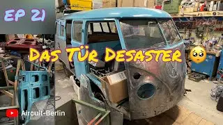 VW T1 Projekt - Das T&uuml;r Desaster - Gibt es noch schlimmere Bus T&uuml;ren ? Lohnt die Restauration ?