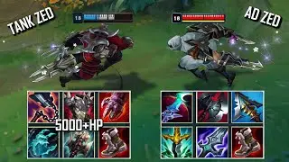 BRUISER TANK ZED vs FULL AD ZED SEASON 12 FIGHTS & Best Moments!