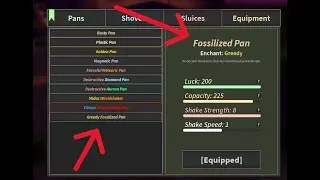Roblox Prospecting! How to Get new Fossilized Pan and Use Volcanic Key.