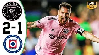 Messi Debut Free Kick Goal 🔥 Inter Miami vs Cruz Azul 2 - 1 All Goals & Highlights 2023