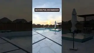 Pool Deck Makeover: Carvestone Overlay