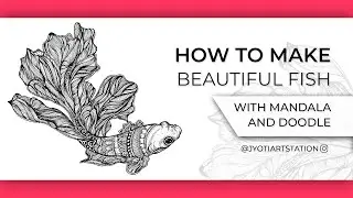 Fish Mandala || Mandala For Beginners Step By Step || Doodle Art || Zentangle Art || Fish Drawing