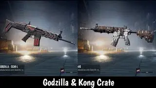 M4 & SCAR-L Skin Godzilla/Kong Crate 😭 Pubg Mobile