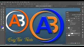 How to Make Logo in Photoshop | Photoshop Logo Design Tutorial | AB Logo