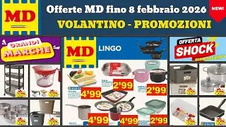 volantino MD fino 8 febbraio 2026 ✅ Offerte Quantità limitata 🔥 Promozioni casa utensili cucina