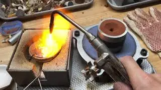 Sand Casting 1 1/2 Ounces of Sterling Silver - Vacuum Assist Flask Setup