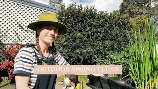 🌿 MASSIVE YARD SPRING CLEAN | Cleaning Motivation, Gardening, Laundry Motivation | CARLY MORTON