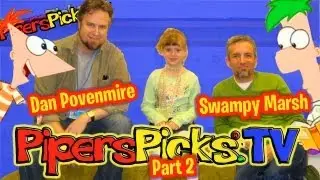 DAN POVENMIRE & SWAMPY MARSH Phineas & Ferb BEHIND THE SCENES with Piper Reese pt 2/2!