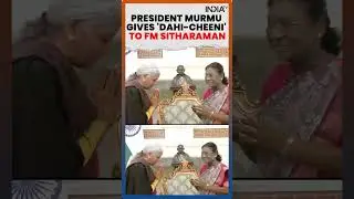President Murmu Feeds &lsquo;Dahi-Cheeni&rsquo; to Nirmala Sitharaman Ahead of Union Budget 2026 #presidentmurmu