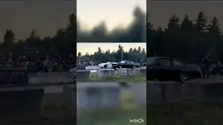 Nova SS vs Chevy Camaro 1/8 mile drag race