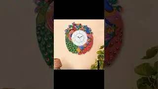 DECORATIVE UNIQUE DESIGNER WALL CLOCK FOR GIFTING /GIFTINGS PURCHASE IT ON INSTAGRAM @artvalleyindia
