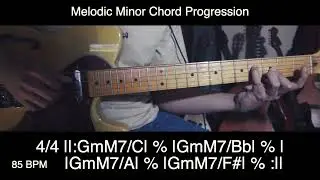 01 Guitar Chord Progression Backing Track for Practice Improvisation - Electric (85 BPM)
