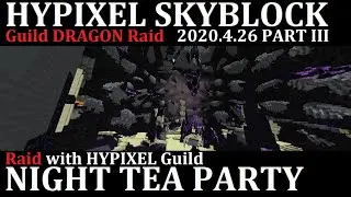 Minecraft Hypixel SkyBlock Guild Dragon Raid 4/26 NightTeaParty Part3