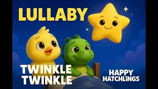 Twinkle Twinkle Little Star 🌟 | Happy Hatchlings Bedtime Lullaby with Chiki, Rex & Twinkel