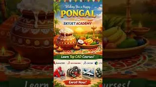🌾 Happy Pongal to All Future Engineers! #shortvideo #cadskills#mechanical #traning #design