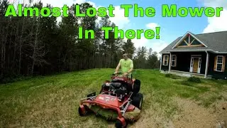 Mowing Really Tall Grass | 45 Minutes Of Mowing In 3 Minutes