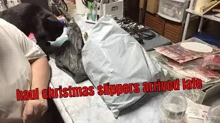 haul christmas slippers arrived late