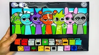 🌈Incredibox Sprunki Phase 1 Vineria Sky Durple Oren OWAKCX Pinki Grey Sprunki Phase 1vs2vs3vs4 ASMR