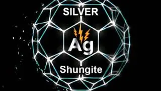 Silver Infused Shungite Sticker